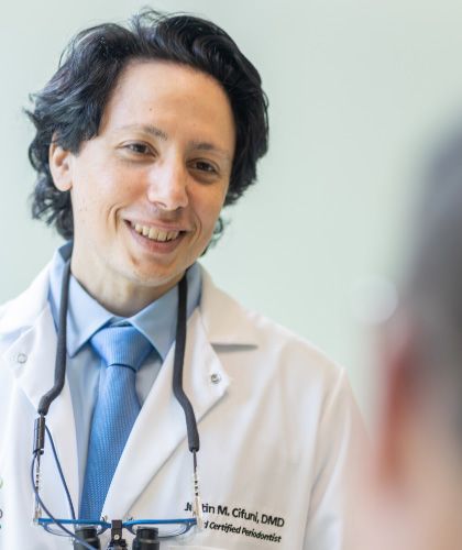 photo of Dr. Cifuni With Patient